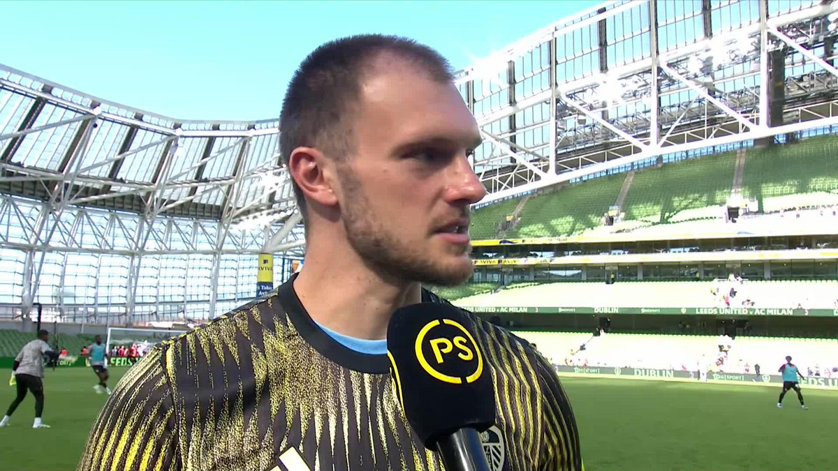 Lucas Perri speaking after making his Leeds United debut in yesterday's friendly ⚪ "It was an incredible feeling" 🗣️
