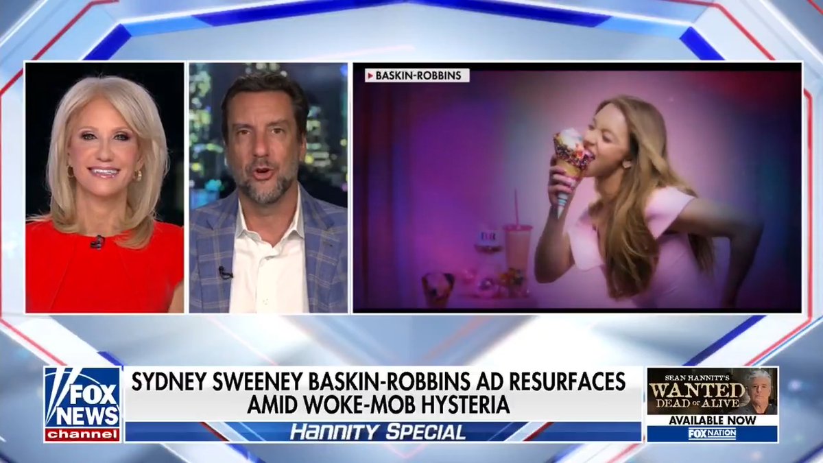 🍦 I'll Take Two Scoops Of That Please 🍦 Sydney Sweeney just dunked on the entire woke mob without saying a word. Hey Bud Light, go sign her already and admit it, the Dylan Mulvaney era is DEAD and BURIED. The Left got OWNED. Clay Travis