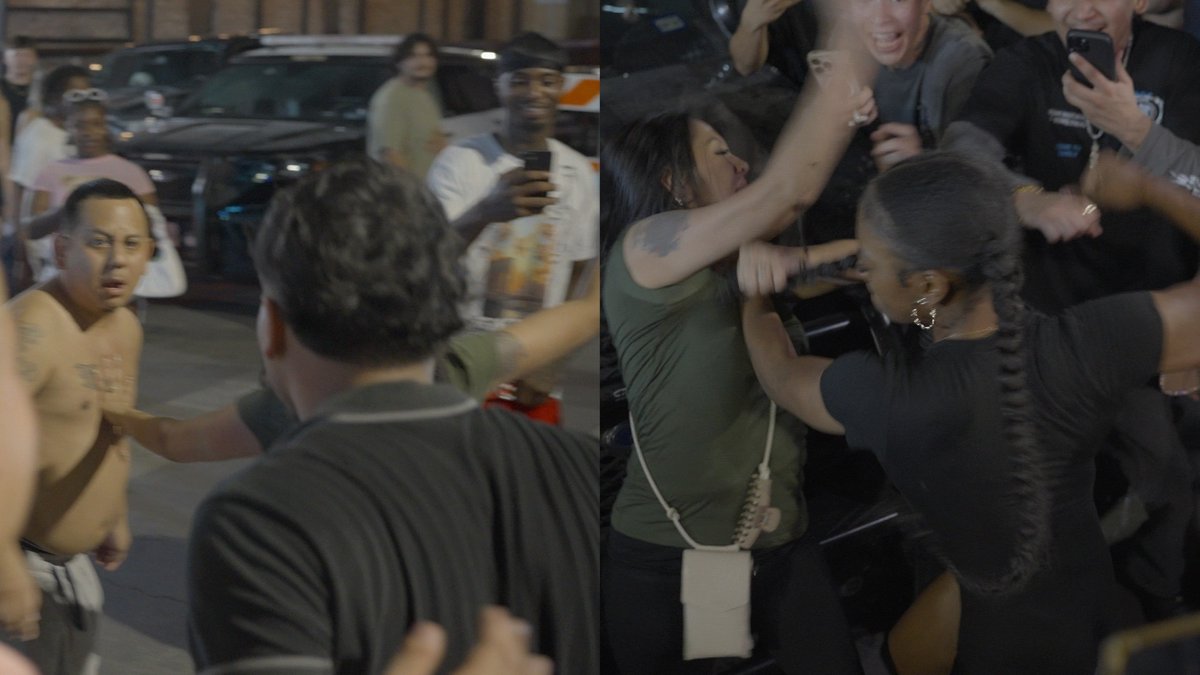 Wild! Fights break out 6th Street Austin TX 8-9-2025 #fight #knockedout #fights #texas #wild