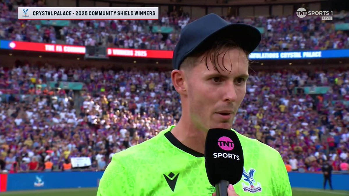 "Two trophies in three months... that's incredible" 🤯 The penalty hero AGAIN Dean Henderson sums up what it means to the Crystal Palace players and fans to deliver more silverware. 🎙️ Becky Ives | 📺 TNT Sports &amp; discovery+ UK