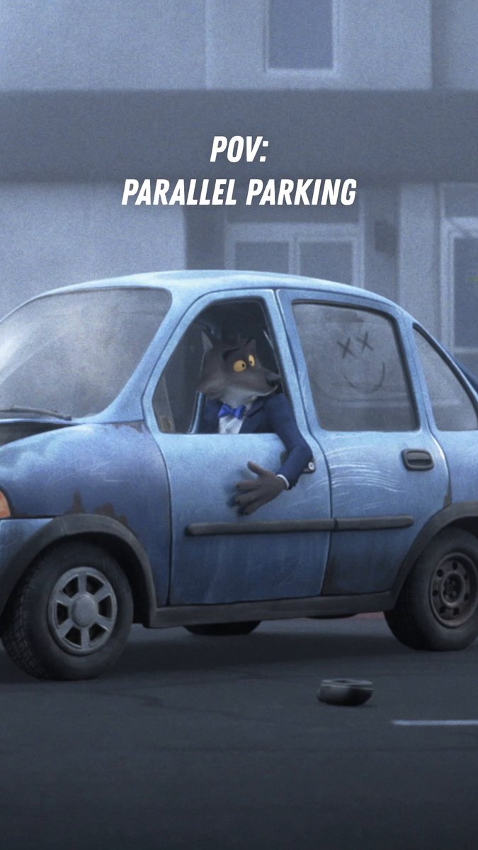 Parallel parking is a lot like a good heist: 10% skill, 90% confidence. 🚙 Buckle up, grab your crew, and hit the theater to see The Bad Guys 2!