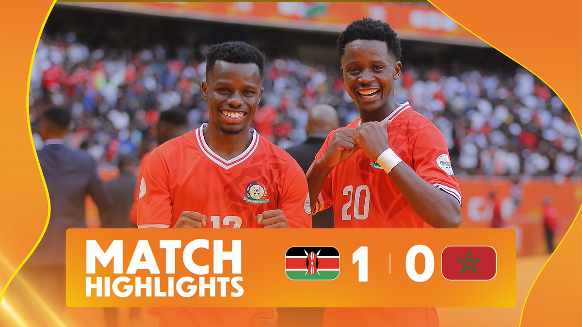 🎥 HIGHLIGHTS: 🇰🇪 1-0 🇲🇦 Kenya secure all three points with a crucial win over Morocco! ⚽️👏 Purchase your #TotalEnergiesCHAN2024 tickets here 👉