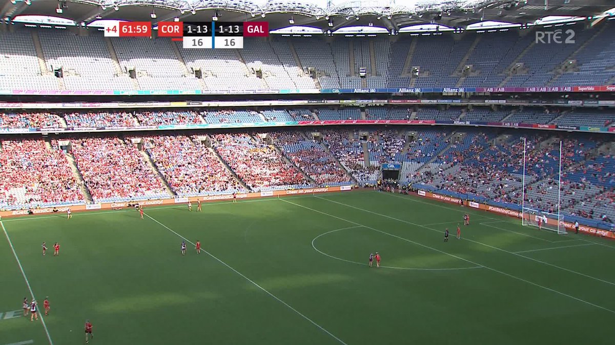 FT: Galway 1-14 Cork 1-13 Carrie Dolan wins it for the Tribeswomen with a huge free in injury time Watch on @rte2 and @rteplayer #SundayGame