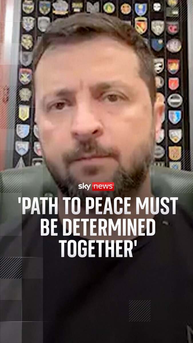 Volodymyr Zelenskyy has thanked Western allies for a joint statement calling for Ukraine to be involved in US-backed peace talks. The Ukrainian president also reiterated that 'the path to peace must be determined together'. Ukraine war latest ➡️