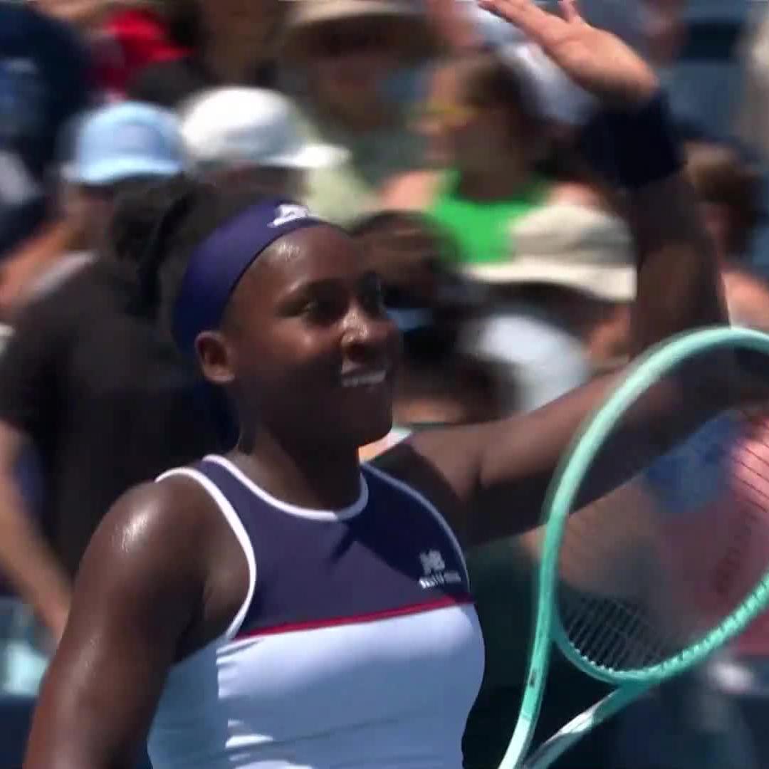 COCO 🤝 CINCY Coco Gauff moves past Wang in straight sets for a spot in Round 3, 6-3, 6-2. #CincyTennis