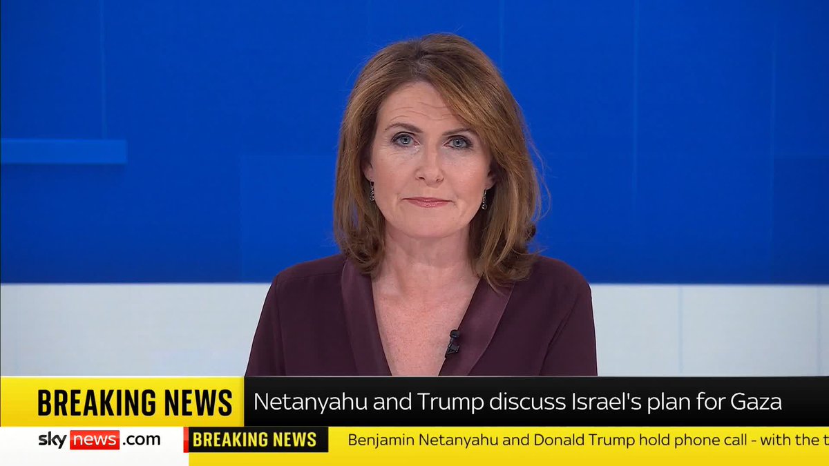 BREAKING: Donald Trump and Benjamin Netanyahu have discussed Israel's plans to attack the remaining Hamas strongholds in Gaza, according to the Israeli prime minister's office. JayneSeckerSky reports. Gaza latest ➡️ 📺 Sky 501, Virgin 602 and YouTube