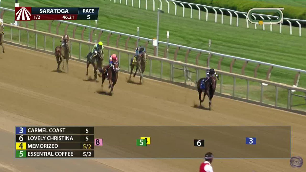 Carmel Coast wins on debut in style in R5 at Saratoga! 🤩 @kendrickcarmou1 was up for trainer Whit Beckman!