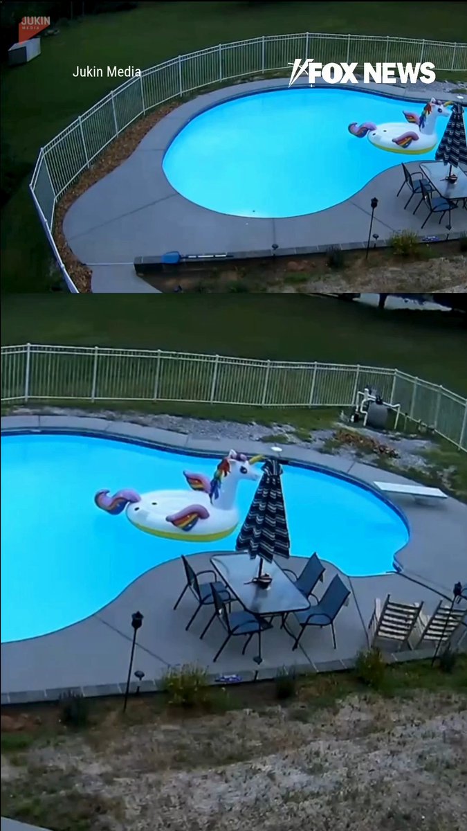 'OH MY GOD': Woman frantically chases after a car as it rolls away backward through a pool fence and down a hill.