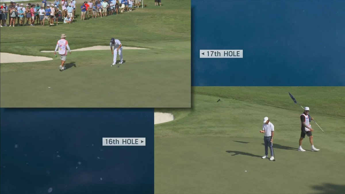 Clutch from J. J. Spaun to make birdie and join Tommy Fleetwood as co-leader! 🥶 This one is going right to the wire! 😲