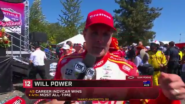 Will Power goes back-to-back at Portland.