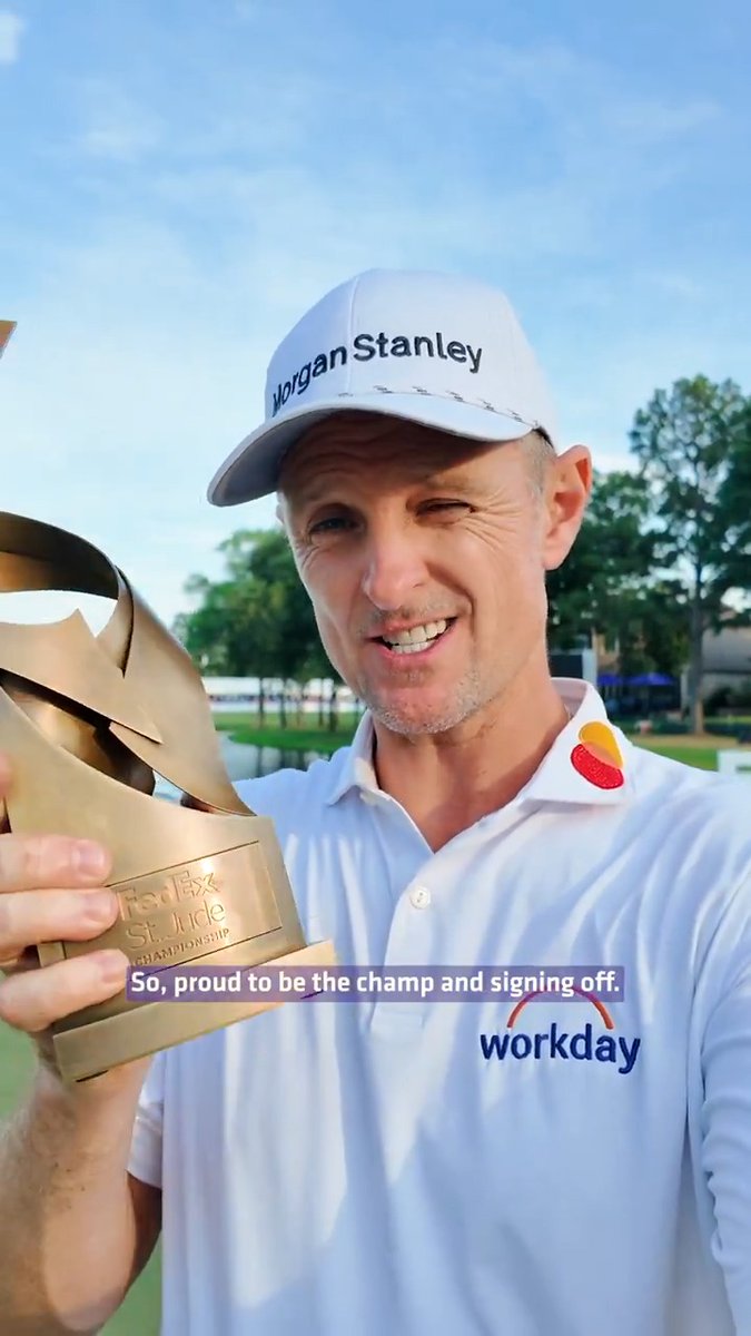A message from the Champ! 🤳 Justin ROSE | PGA TOUR