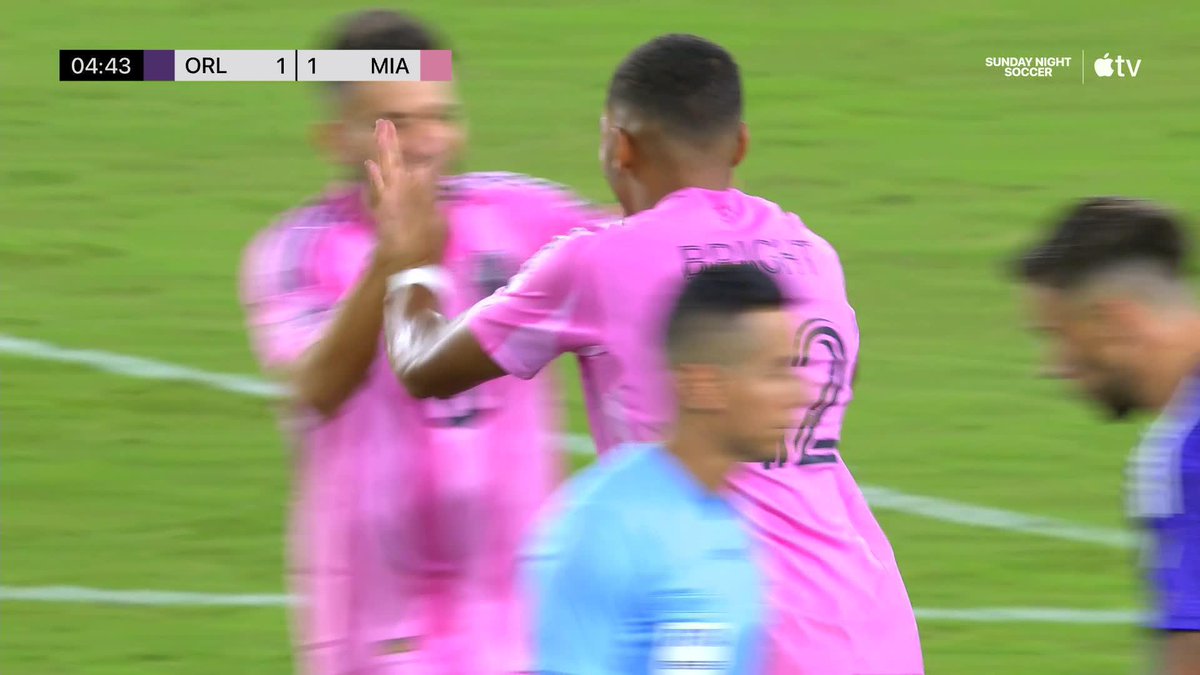 Yannick Bright scores his first Inter Miami goal in style ☄️ (via Major League Soccer)