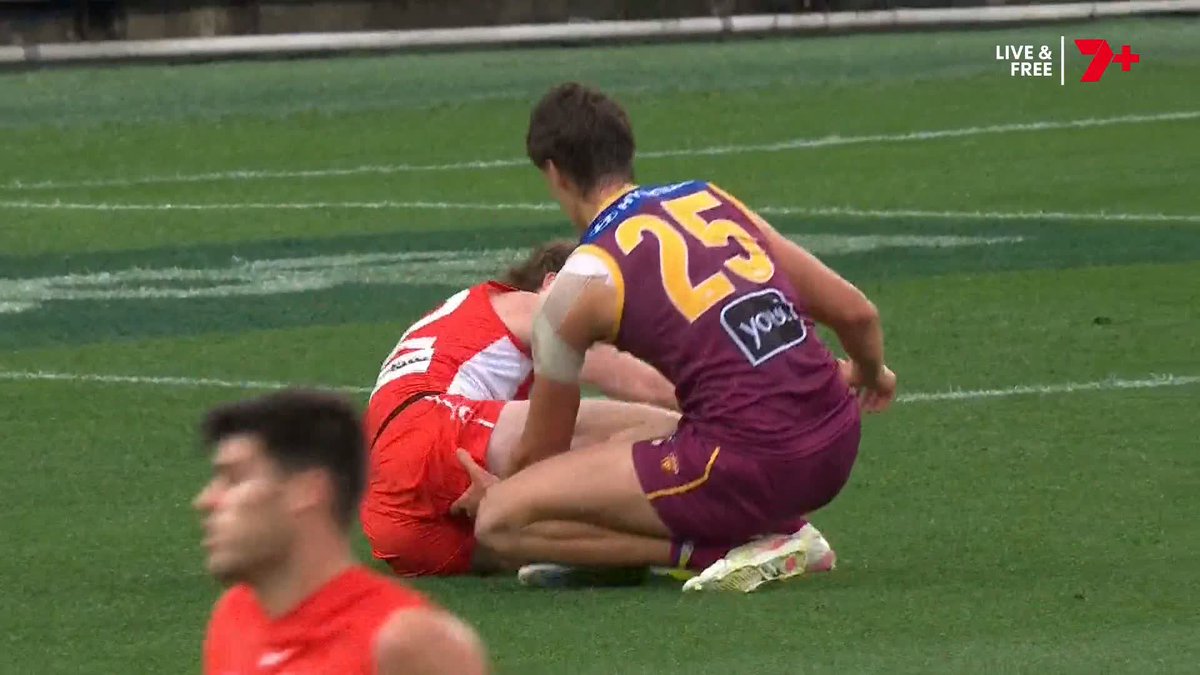 "That's one of the more unusual things I've ever seen on a football field." The AFL integrity unit has determined no further action is required on this incident between Henry Smith and Nick Blakey.
