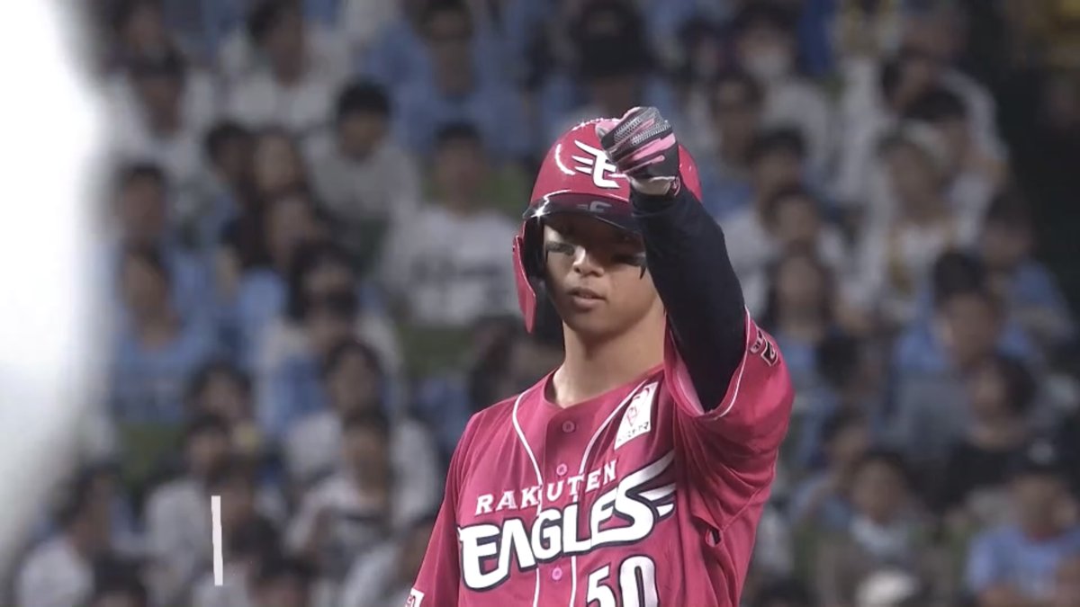 【6回表：L 2-3 E】 1死2塁のチャンスで #武藤敦貴 選手！ 勝ち越しとなるライトへの タイムリーツーベースを放つ💥 #RakutenEagles #キ！