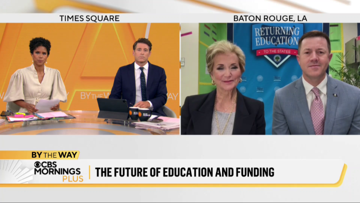 Louisiana is the only state that has improved its literacy rate since 2019, according to The Nation’s Report Card. Other states have not seen the same growth. That is part of the reason why Education Sec. Linda McMahon says she is starting her nationwide tour in Louisiana, where she plans to tout the potential benefits of local decision-making in schools, as the Trump administration pushes to wind down the Department of Education. Sec. McMahon and Louisiana State Superintendent of Education Cade Brumely share why they believe turning education decisions to the state is a good thing for students and their families.