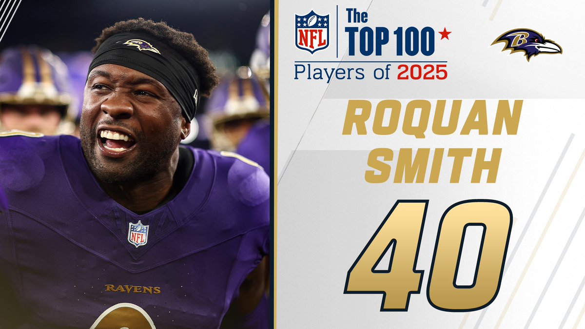 NFL Top 100 Players of 2025: Baltimore Ravens LB Roquan Smith lands at No. 40! NFL Films
