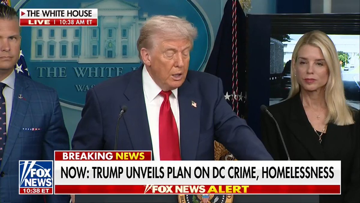 “This is Liberation Day in D.C.” President Trump announces a “historic action to rescue our nation’s capital,” saying the National Guard will be “allowed to do their job properly.”