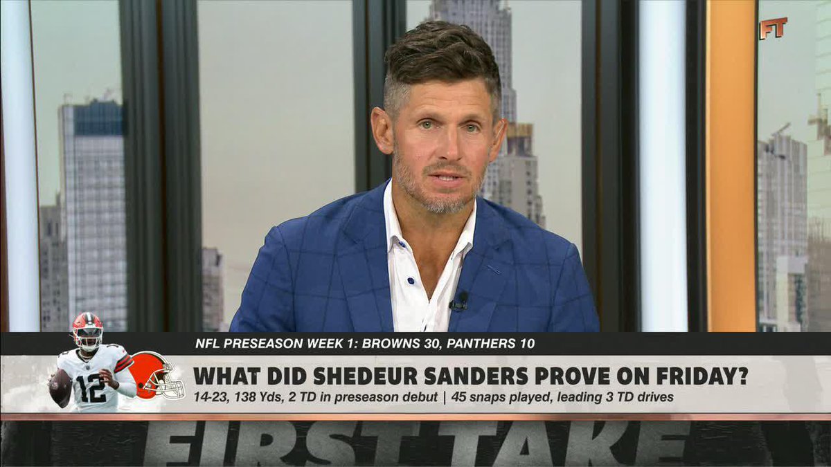 "He proved to me that he's absolutely demanding of more reps with the second and first teams." —Dan Orlovsky on Shedeur Sanders