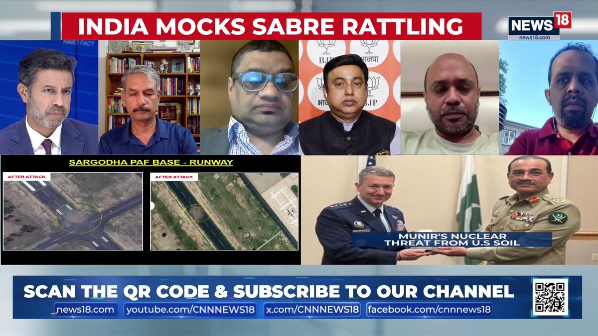 #IndiaPakTensions | #Trump confuses tactics for strategies, he is acting right according to American view point; but that will not work in the case of dealing with #India: Abhijit Iyer-Mitra, Senior Fellow IPCS Ankush Bhandari, Pro Trump Voice: We here support Trump because he has a #AmericaFirst policy just like India We are disappointed that the U.S. offered #AsimMunir a platform especially when Trump has been outspoken about #Terrorism and the need to confront it: Dr. Syed Zafar Islam, BJP Rahul Shivshankar | #TheHardFacts