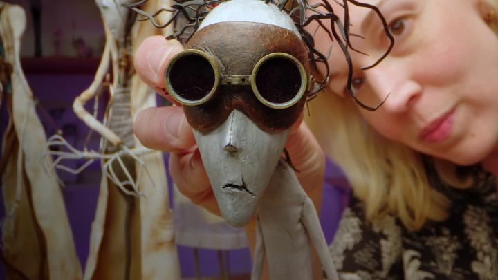 The making of Tim Burton's stop-animated short THE TALE OF THE SKULL TREE as seen in Wednesday Season 2.