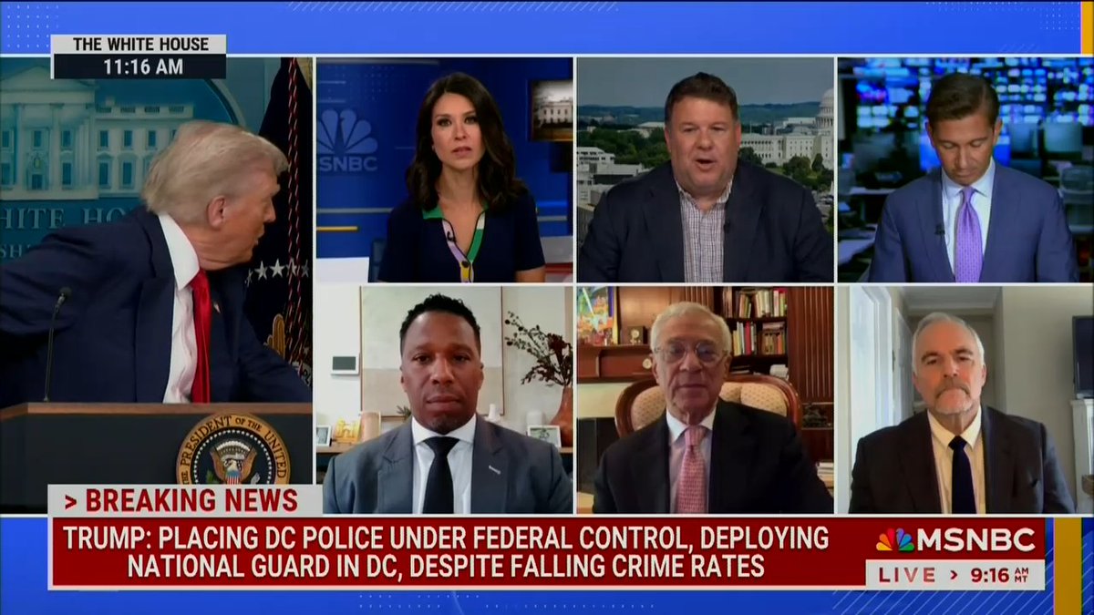 Reporter: I have lived in the DC area for almost 50 years now. The most violent moment in my life was January 6th, 2021, when Trump's supporters charged into the Capitol and beat cops. Trump's response to that was to pardon everyone who was involved. Watching this playing out in the White House briefing room without any mention of the violent crime that was committed on his behalf in DC is unusual