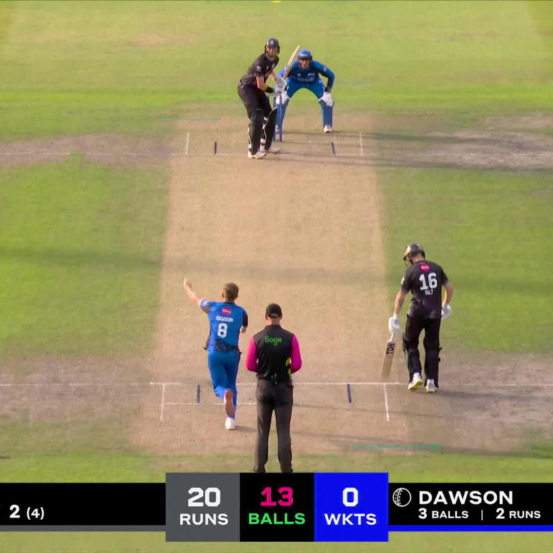 You have to see this🤯 Ben McKinney smashes FIVE boundaries in six balls 💥 #TheHundred