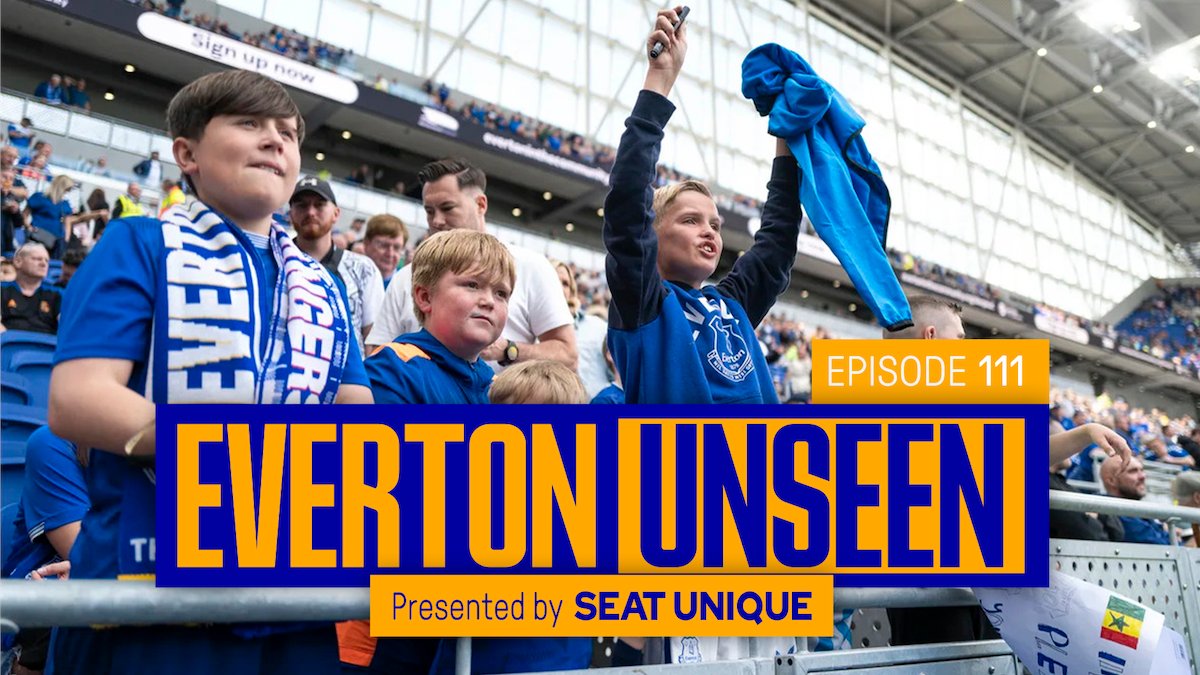 Stepping into the future with a few blasts from the past. Go BTS on a historic day at Hill Dickinson Stadium. 💙 ▶️ Everton Unseen #111 🤝 Presented by Seat Unique