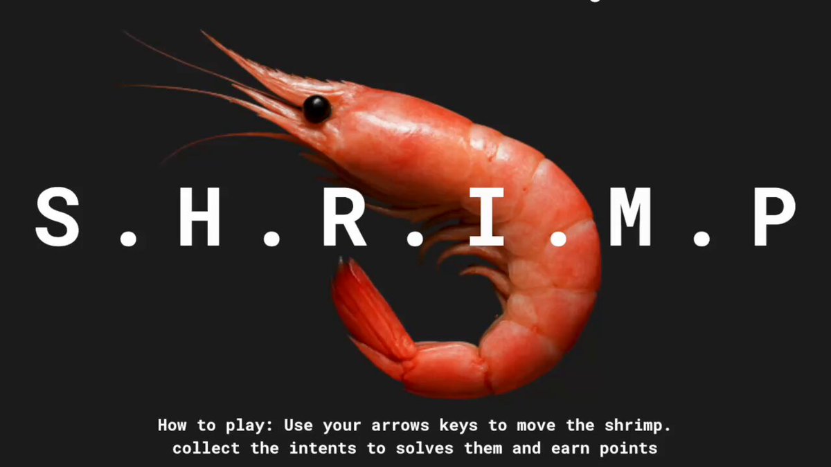 Testnet updates loading... Get ready to handle robust intent matching protocols as S.H.R.I.M.P. 🦐 Coming soon!