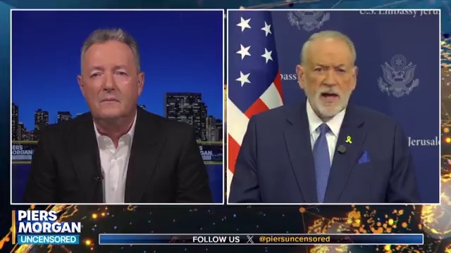"None of them are hungry... instead of food they could use some Ozempic." Ambassador Mike Huckabee claims starvation in Gaza is down to Hamas' desire to maintain control over the food market. Watch more 👇 📺 Piers Morgan | Ambassador Mike Huckabee