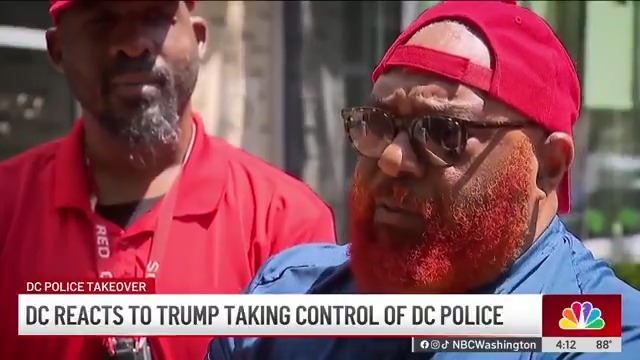 Lifelong D.C. residents react to President Donald J. Trump's actions to Make D.C. Safe Again: "I'm just ecstatic. I've been saying that a long time ago — the federal government should take over the D.C. Police Department." "I think Donald Trump really wants to clean it up — and I'm all for it."