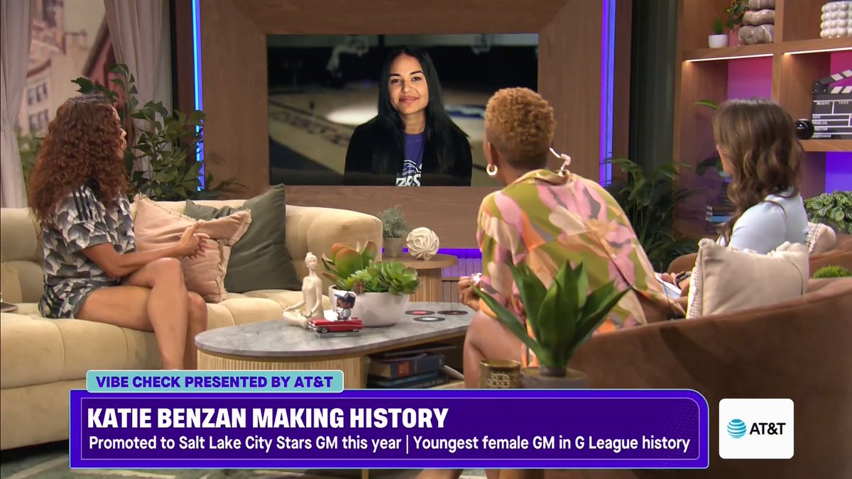 "It starts how you walk in the door." At 27, Katie Benzan is the youngest female GM in the NBA G League — sharing how she makes her mark in the sports industry 🤩🔥 🏀 Watch Vibe Check exclusively on Disney+
