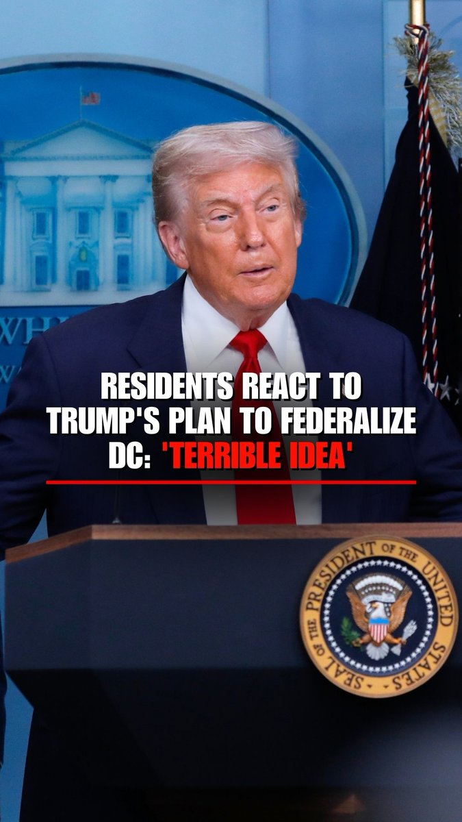 Washington, D.C. residents speak out against President Trump's plans to federalize the nation's capital in efforts to crackdown on crime.