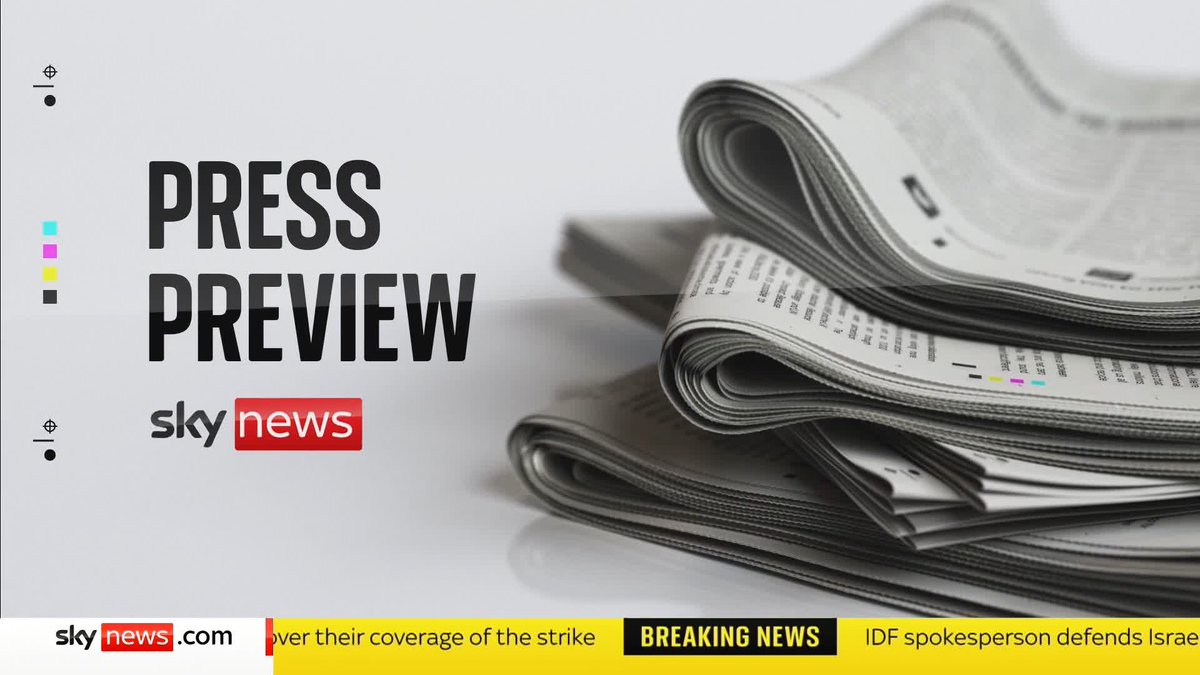 What's on Tuesday's front pages? 🗞️ Anna Botting is joined by The Sun's political editor Jack Elsom, and the political correspondent for Politics Joe, Ava-Santina to find out⬇️ #PressPreview ➡️ 📺 Sky 501