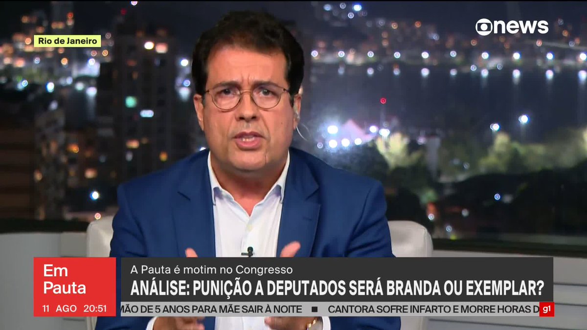 “Não tem essa de ‘vai botar fogo na história’. Eles já botaram fogo na história, porque o que houve a gente acompanhou ao vivo: a disputa entre os rebeldes do PL e os parlamentares que não conseguiram por 48 horas dar início ao trabalho parlamentar depois do recesso. Foi gravíssimo. O fogo já chegou lá, e o Hugo Motta já está enfraquecido. (...) A punição tem que ser exemplar, porque foi uma afronta contra a instituição Câmara dos Deputados e ao presidente da Casa. (...) Sabe por que a punição tem que ser exemplar? Se não for, tem repeteco. Se a punição não for exemplar, se está de forma indireta autorizando a repetição de cenas tão ou mais lamentáveis do que aquelas que a gente viu e testemunhou. E quando o Pedro Figueiredo lembrou do prazo de 45 dias para deliberar sobre esse tema, aqui no estúdio no Rio de Janeiro, e olha que a gente está longe de Brasília, veio um cheiro de pizza. Sabe aquele cheiro que invade as narinas e você fala: ‘Jesus, de onde está vindo esse cheiro?’. Está vindo de Brasília”, diz André Trigueiro sobre a punição a parlamentares que obstruíram o Plenário. ➡ Assista ao #EmPauta: #GloboNews