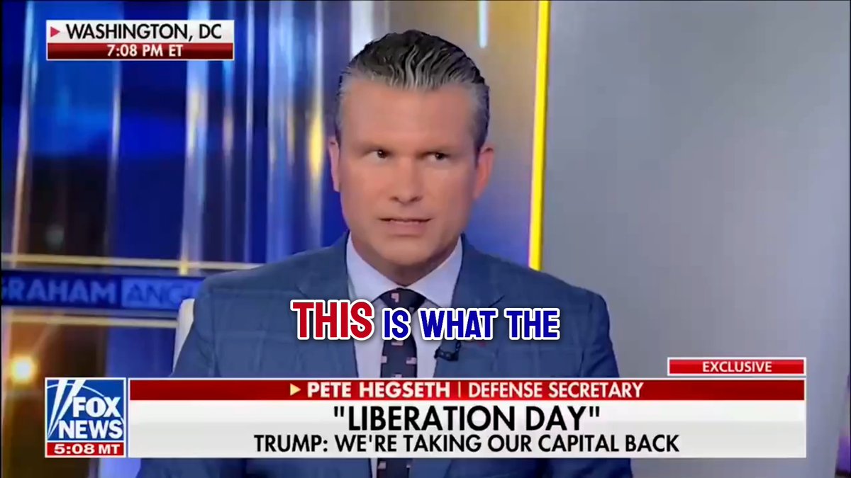 .@SecDef Pete Hegseth on Laura Ingraham: "Whatever's needed, the DOD will provide to make sure this is a safe city for those who live here, for those that work here, and the Americans who want to come visit here and love our capital."