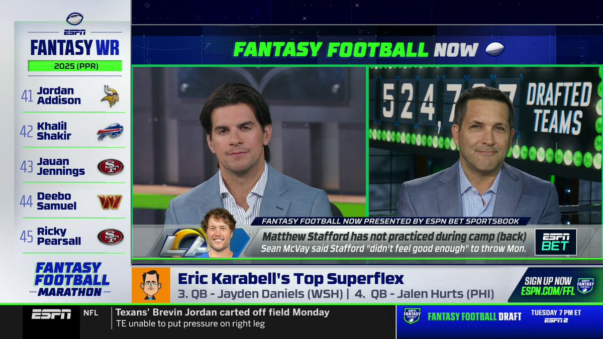 .Adam Schefter is drafting Ja'Marr Chase or Bijan Robinson with the first pick in fantasy drafts 👀