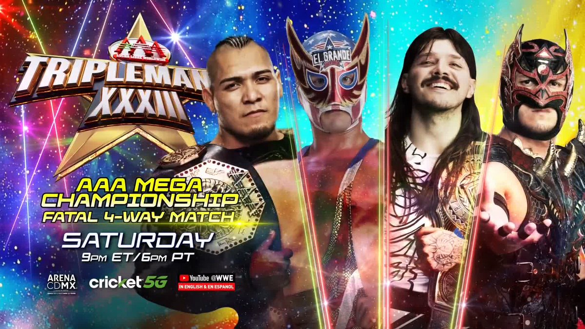 Este sábado 16 de Agosto completamente en VIVO desde nuestro canal de YouTube: #Triplemania XXXIII ➡️ ⬅️