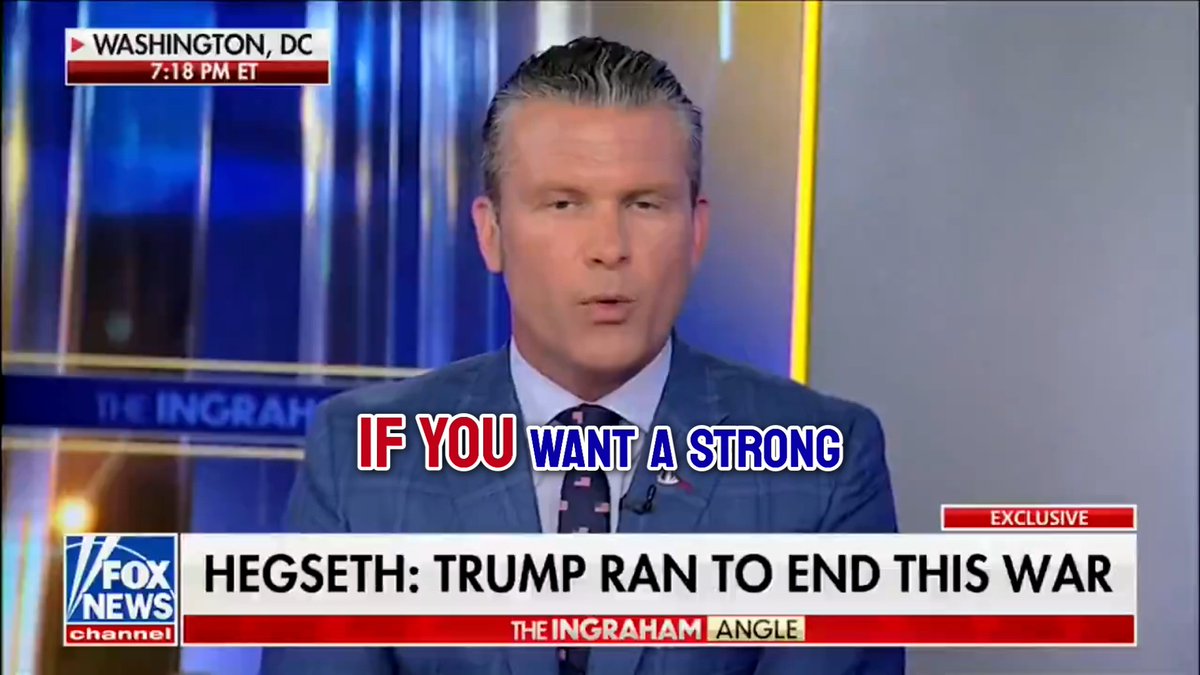.Secretary of Defense Pete Hegseth Hegseth on making the military stronger under Trump's leadership.