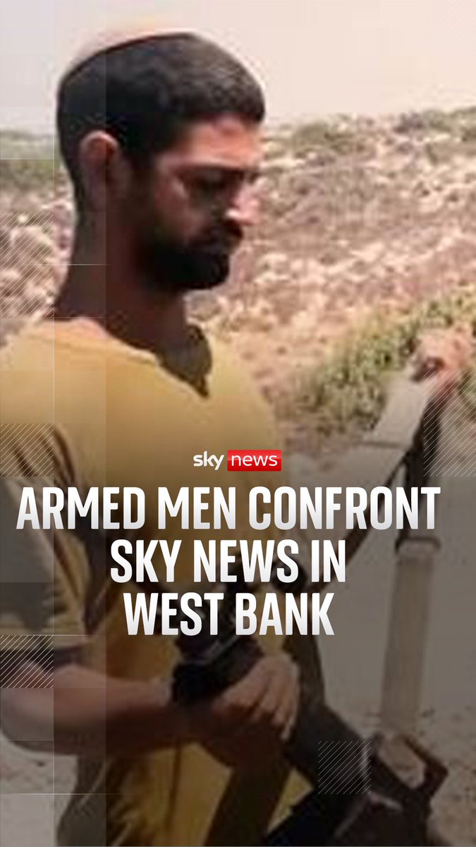 Armed men confront Sky News in West Bank. Sky's Stuart Ramsay spoke to Mohammed Robin, whose home near Ramallah was taken over by Israeli settlers. Watch the moment they go back to see the property, and are confronted by armed men.