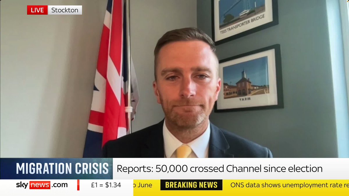 'We need to make sure that if you arrive in this country illegally, you are not allowed to stay. That is the only way to stop this situation.' @Matt_VickersM reacts as the number of migrants who have crossed the Channel under the Labour govt is on the brink of passing 50,000