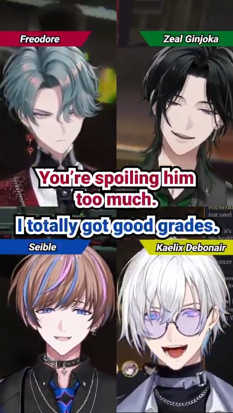 ／ 🎥 A for ...Effort? ⏯️ ＼ Spam 🅰️s in the replies for Seible 💎👔 NIJISANJI EN's AWESOME grades! ft. Zeal Ginjoka 🍸🐍 NIJISANJI EN Freodore💿📌NIJISANJI EN Kaelix Debonair 🎫🕶️ NIJISANJI EN #NIJISANJI #NIJISANJI_EN