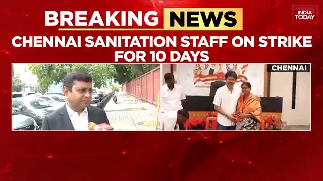 TVK Vijay meets Chennai's sanitation workers, vows full support. #Vijay #TamilNadu #SoSouth Anagha Kesav