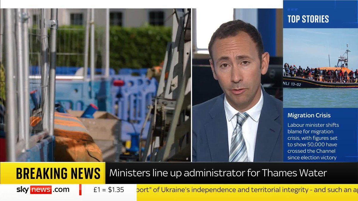 BREAKING: Ministers have lined up insolvency practitioners to prepare for the potential collapse of Thames Water, Britain's biggest water utility. Sky's Mark Kleinman has the latest on the story Read more here: