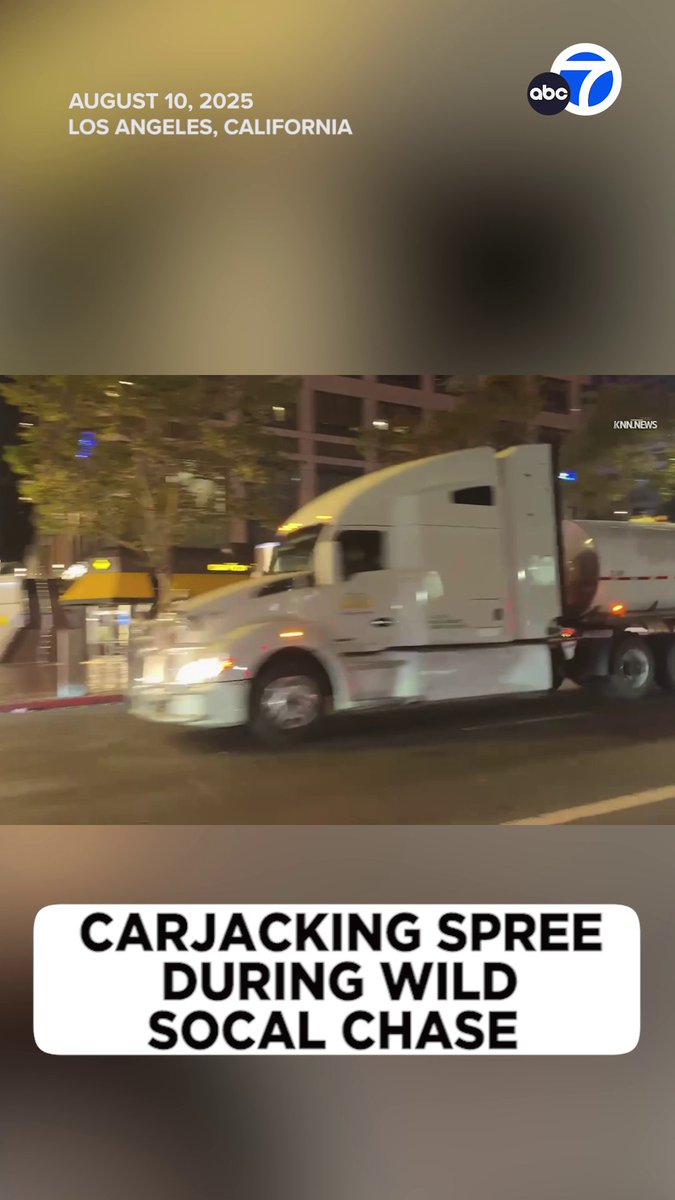 ロサンゼルスで起きたカージャック事件 2人の武装犯が発砲と複数の車をカージャックしながら逃走。少なくとも3~4台を乗り換え、その中にはビッグリグ（大型トラック）も含まれていた 容疑者は逮捕されておらず、追跡したLAPDは「GTAスタイルの追跡」と批判されている