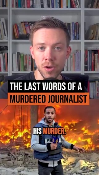 Israel murdered Anas al-Sharif, and his fellow Palestinian journalists, to silence witnesses to its genocide. Gaza's journalists - the bravest journalists who ever lived - never stopped speaking out. The least we can do is to speak louder than ever before.