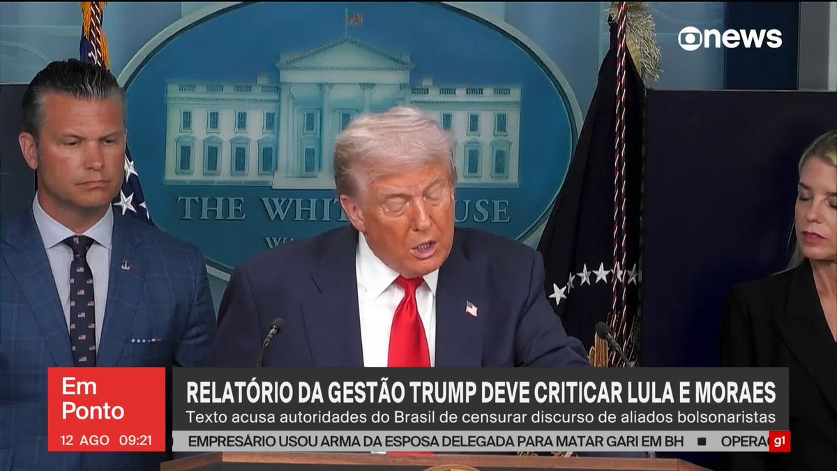 Governo Lula e Alexandre de Moraes devem ser criticados em relatório de direitos humanos da gestão Trump, diz jornal. #GloboNewsEmPonto ➡ Assista à #GloboNews: