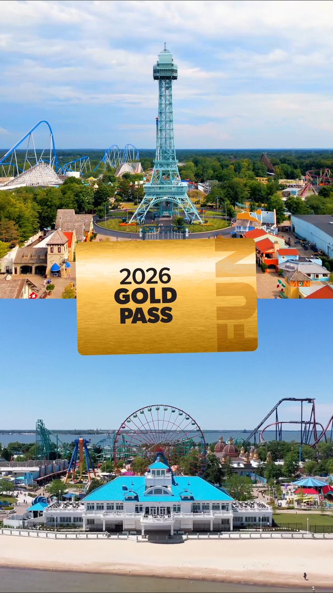 Two ICONIC amusement parks. One INCREDIBLE pass. For the first time ever, your 2026 Gold Season Pass gets you access to @kingsislandpr, Cedar Point and more than 40 Six Flags parks across the nation. 🎢 👀 A season of thrills you'll NEVER forget 👉
