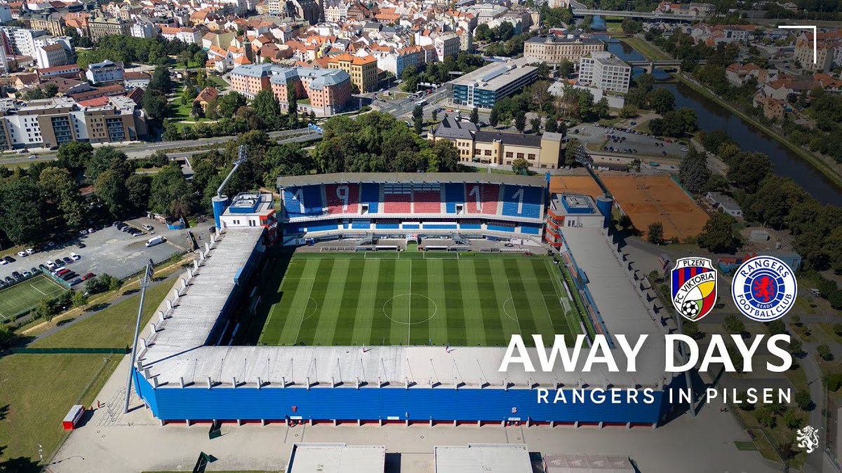 💙 RangersTV caught up with the travelling fans in Plzeň.