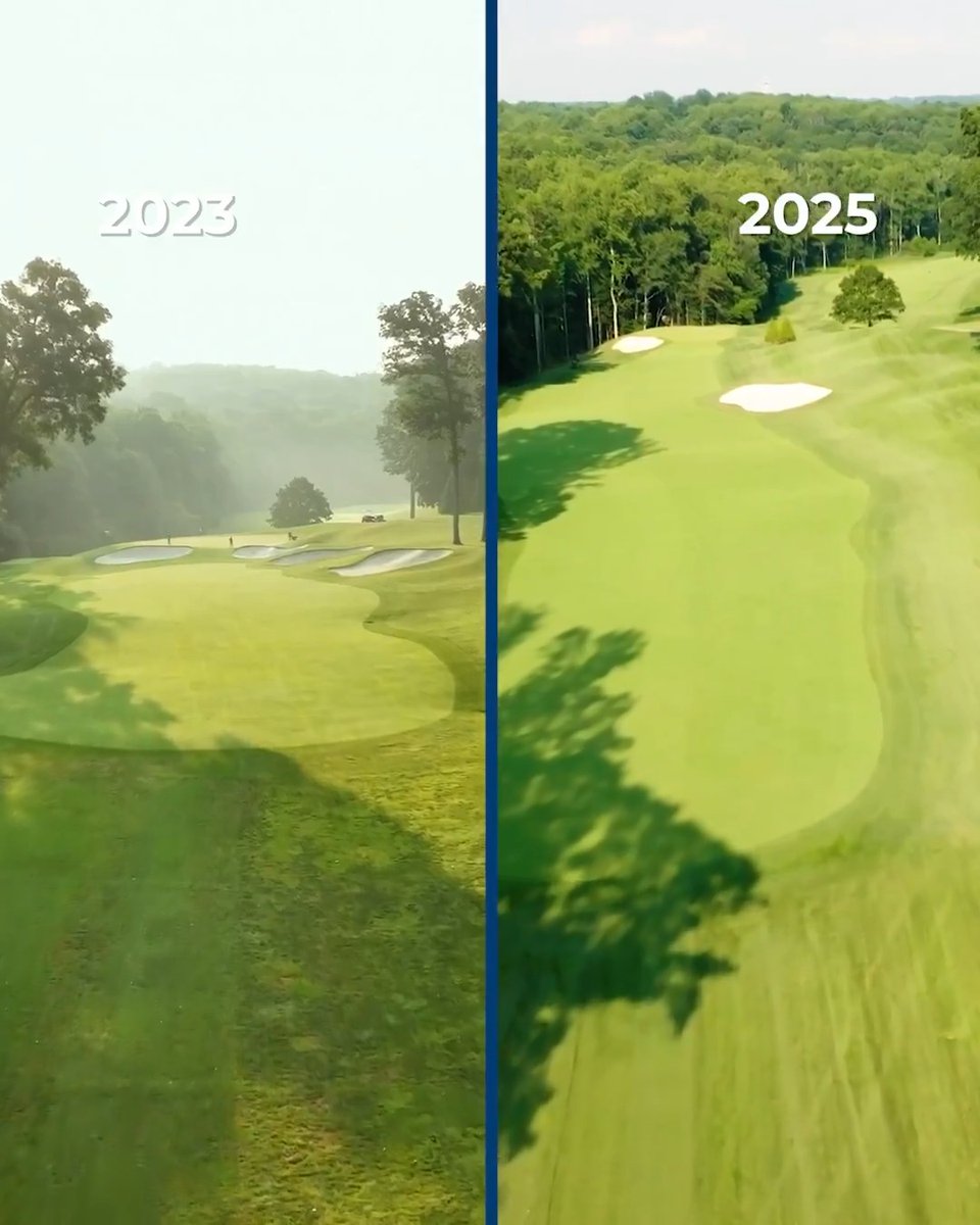 Caves Valley has evolved since 2021. In 2023, the club completely renovated their course in just 100(!) days. The venue will look significantly different this year @BMWChamps.