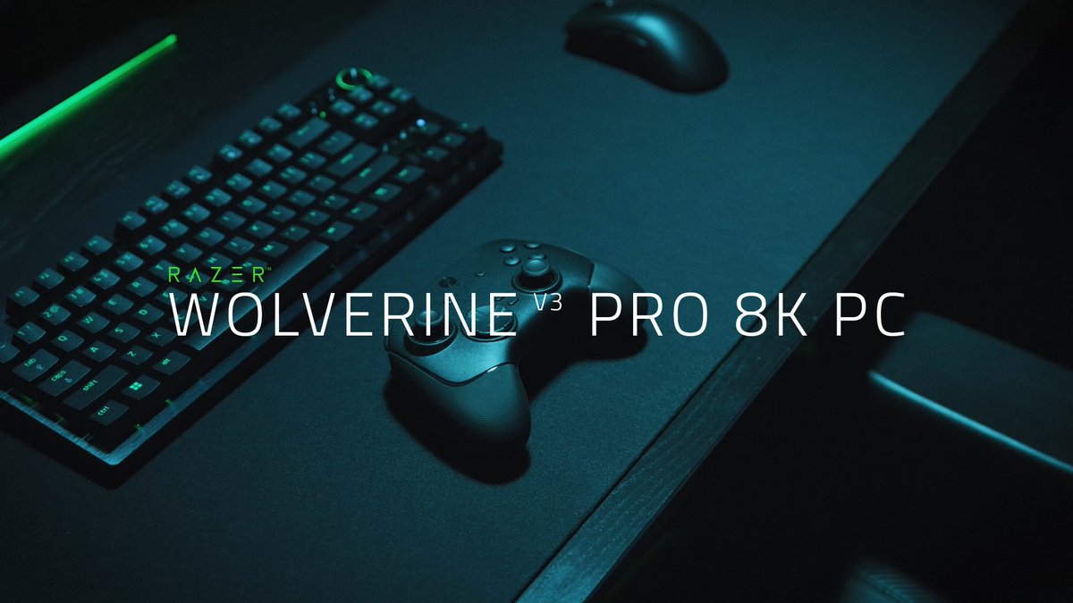 Our most trusted wireless gaming controller for the pros has evolved — introducing the Razer Wolverine V3 Pro 8K PC: Unlock unrivaled speeds with ultra-responsive Razer 8K Hz HyperPolling Technology, esports-optimized TMR Thumbsticks, and our lightest wireless design yet—engineered for peak performance when you need to clutch. #Razer #WV3Pro8KPC #gamingcontroller